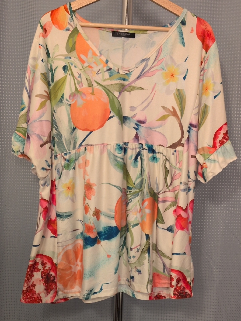 Loveu, Dear Fruit Print Top